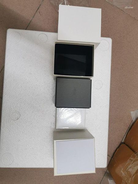 Cajas de reloj de diseñador, vitrinas de lujo, Fasion, portátiles, de alta calidad, buen regalo, caja AR blanca de accesorios para relojes