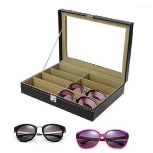 Cajas de reloj Estuche ligero para anteojos duro para hombres y mujeres Gafas plegables