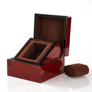 Fabricantes de cajas de relojes directamente para cajas de alta calidad, punto de exhibición de colección de joyas con tapa de pintura de Piano de madera