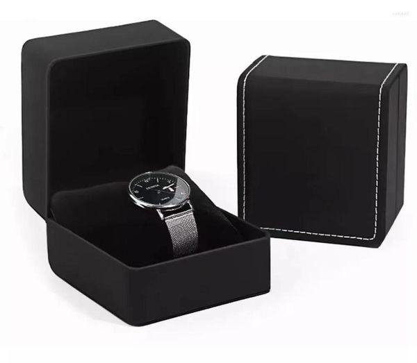 Boîtes à montres pour hommes et femmes, étui en cuir à fentes multiples, boîte de rangement, organisateur de bijoux, cadeau