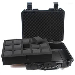 Boîtes de surveillance Boîte de rangement portable Boîte de valise en plastique Affichage du support imperméable du support de mmoisture Clocktool