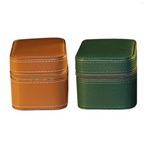 Bekijk dozen draagbare polshorloge display box bangle kussen organizer kast voor vrouwen enkele slot sieraden klein