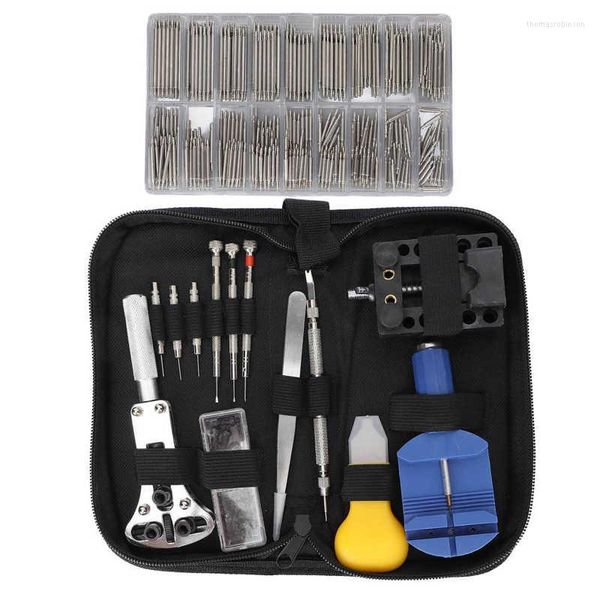 Boîtes de montre ensemble d'outils de barre de ressort Kit de réparation ferme robuste professionnel Portable réglable ouvre-boîte pour magasin à domicile