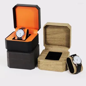 Boîtes de montre Boîte en cuir élégant Organisateur de rangement