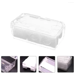 Boîtes de montre boîte transparente hommes anneaux support conteneur mallette de rangement tenant en plastique organisateur pour animaux de compagnie homme