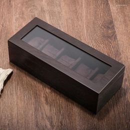 Regarder des boîtes Vansiho à la mode Luxury Big Single Wood Box laquée des hommes Femmes Logo personnalisé Couplades de stockage de cadeaux