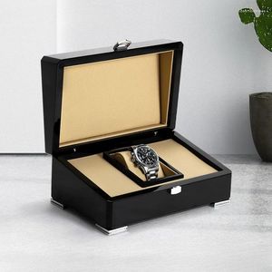 Bekijk dozen groothandel groen luxe doos pu lederen cadeau sieraden display opslag houten collectie verpakking papieren tas