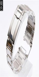 Bekijk armband voor GMT-mannen fijnafstemmingstrekkingsknoopknoopband roestvrijstalen horlogeband kettingstand 272B1148067