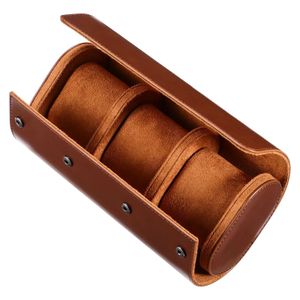 Horlogekast Box Travel Heren Organizer Opslaghouder Sieraden Retro Horloges Pouch Heren Roll Display Pocket Gift Armband Bands 240110