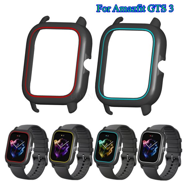 Étui de la montre pour Xiaomi Huami Amazfit GTS 3 Couvercle de protection en plastique pour Amazfit GTS3 Protector Framper Bumper Smart Watch Accessoire