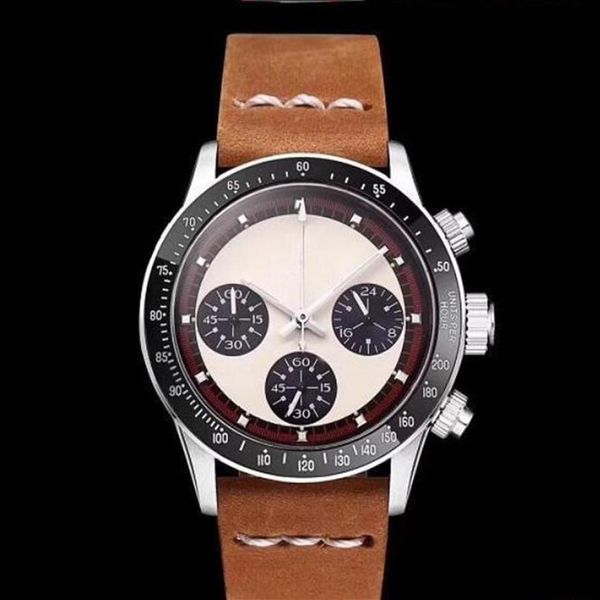 RELOJ Cronógrafo Vintage Perpetual Paul Newman Cuarzo japonés Acero inoxidable Hombres Relojes para hombre Reloj Wristwatches282u306n