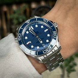 Reloj Clean Menwatch Designer Super Ocean 300m Buceo Reloj Ceramic Frame Mechanical Watch 316 Reloj de negocios de acero inoxidable