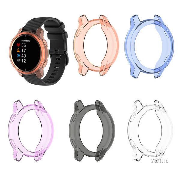 Couverture de montre TPU cadre transparent housse de protection pour Garmin Venu bracelet de montre intelligent accessoires de sangle pare-chocs peau coque Promotion vente