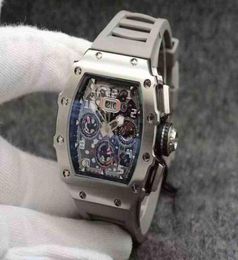 Watch Designer Luxury Mens mécanismes de montre Rihca Mils Automatic Mécanique multifonction METTRERY