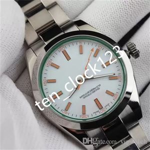 Reloj de diseño para hombre, movimiento mecánico automático, correa de acero inoxidable, zafiro, 41mm, reloj de lujo para hombre