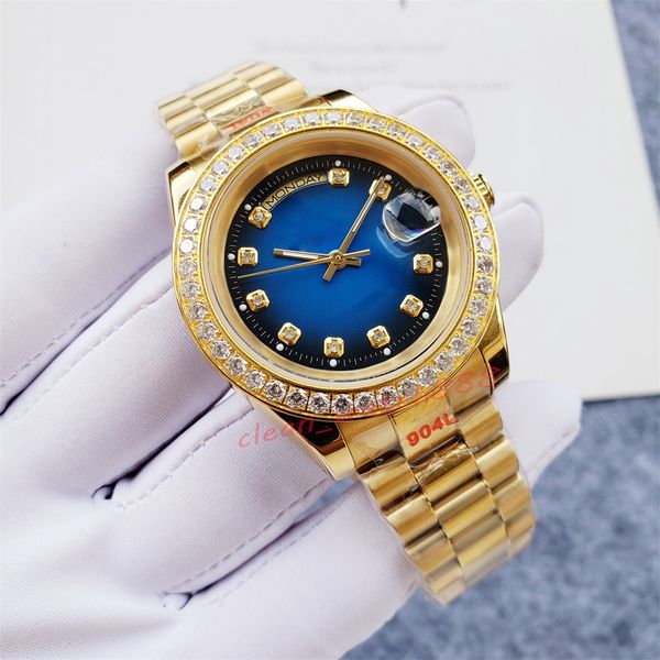 watch Montre en diamant pour hommes, montre de styliste, de luxe de haute qualité, automatique, cadran Moissanite 41MM, montre pour femmes AAA relojes reloj relogio masculino