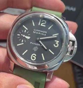 Regardez des montres-bracelets de mode Panerass Luxury instantané 44 mm PAM01005 Manuel mécanique concepteur étanche pour hommes en acier inoxydable de haute qualité