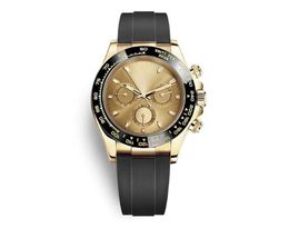 Reloj para hombre Cronógrafo Relojes de pulsera clásicos Hebilla plegable impermeable 40 mm Acero inoxidable Mecánico Automático Moda Reloj impermeable Montre de Luxe