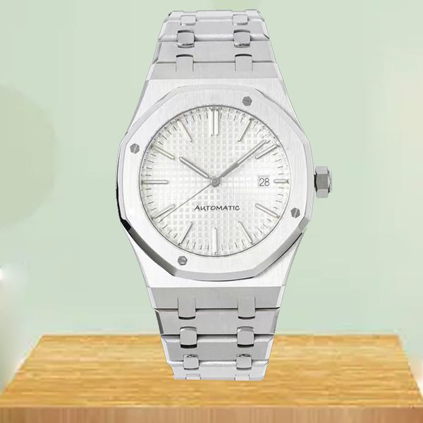 reloj para hombre relojes de movimiento relojes automáticos correa de acero inoxidable con cristal de zafiro resistente al agua Decoración Con caja Reloj de pulsera Regalo del padre AAAA