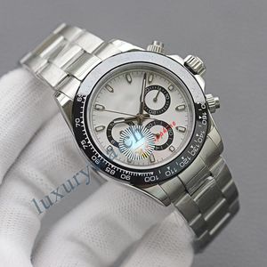 Kijk uit voor herenontwerper horloges mechanisch horloge Montre de Luxe maat 41 mm roestvrijstalen riem horloges voor mannen met doos Fashion Watch Noctilucent horloges orologio.