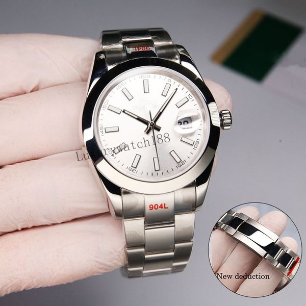 Cadran arabe montre pour homme mouvement de créateur montres de haute qualité montre automatique de luxe taille 41mm montres-bracelets luminescentes en verre saphir étanche Orologio. -6