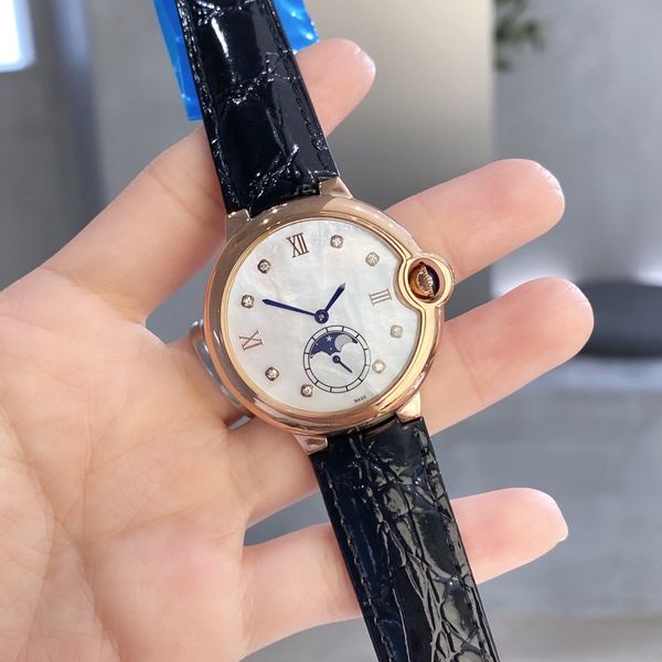 Montre pour femme BALLON Quartz dames montres designer diamètre 36 mm Verre saphir Compteur T0P Qualité Réplique officielle montre-bracelet 079