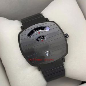 horloge Grip merk 35MM Quartz SS zwarte wijzerplaat G G-gegraveerd dameshorloge YA157403312Y