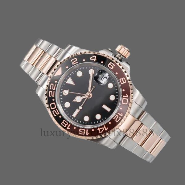 Reloj Relojes para hombres de alta calidad Reloj mecánico de diseño Reloj de pulsera con bisel de cerámica automático U1 de lujo 904L Reloj totalmente de acero inoxidable 40 mm Moonswatch Montre De s2