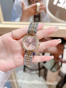 montre Haute qualité R lettre diamant bague petit carré 32mm délicate petite montre dames filles montre élégante et unique montre pour hommes designer