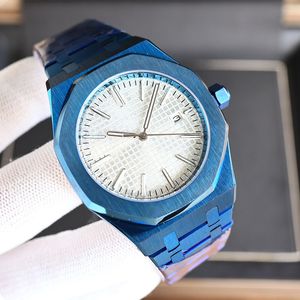 Horloge Hol Horloge Heren Blauw Automatische Mechanische Horloges 42mm Heren Klassiek Horloge Saffier Horloges Montre De Luxe Waterdicht