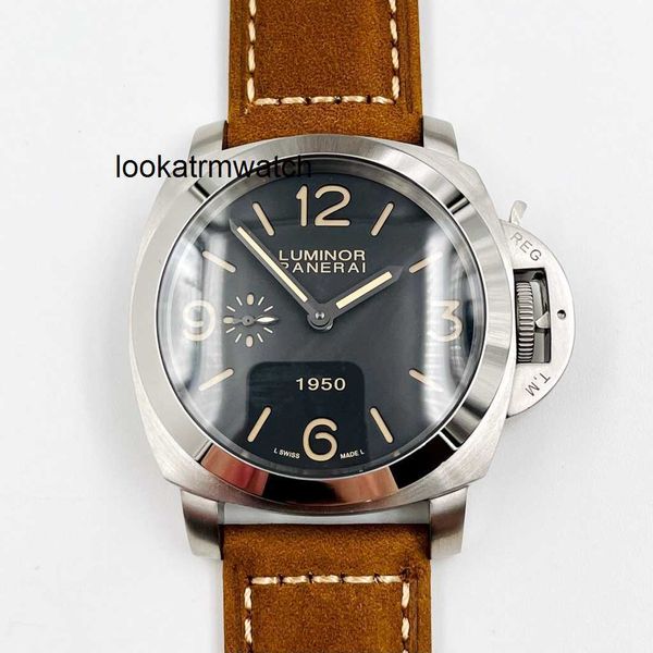 Regarder Luxury For Homme Mécanique Automatique Sapphire Miroir 44 mm 13 mm Importé Cow Watchband Brand Italie Sport Wrist Wrists 1Gym