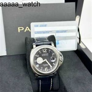 Bekijk Luxury Panerass 2024 Heren Polshorloges PAM00086 PAM ZWART DIAL STALENKOOS Automatisch Mechanisch Vol roestvrij staal waterdicht