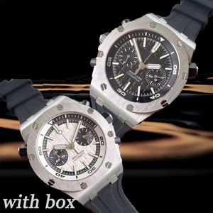 Bekijk Luxury horloges Mens Automatische klassieke stijl Siliconen band 5 ATM 41 mm waterdichte saffier fluorescerende herenhorloge met doos