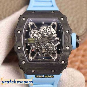 Regarder le mouvement mécanique Regarder Swiss Movement Top Quality Wristarchses Rafael Mechanics Men Watchs Nadal Skeleton Dial NTPT Carbone entier