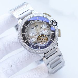 Montre hommes 44mm montres de créateur affichage de la date mouvement mécanique automatique haute qualité montre-bracelet d'affaires bracelet en cuir inoxydable Montre de luxe