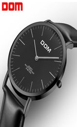 Bekijk Men Dom Top Brand Luxury Quartz Bekijk Casual Quartzwatch Leather Mesh Strap Ultra dunne klok mannelijke relog M36BL1M8380951