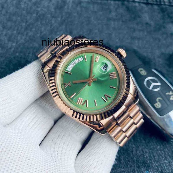 Reloj para hombre Reloj automático Cristal de zafiro 41 mm Oro Plata Suave Segunda mano Datejust Daydate Luminoso Relojes de pulsera mecánicos Cce4