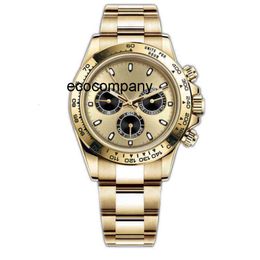 Horloge heren DAYTONASS polshorloge chronograaf luxe 7750 heren automatisch uurwerk volledig saffierglas serie M116519 eenvoudige zilveren stalen band Master RZFG RZFG