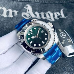 Horloge Heren Diepe Keramische Bezel SEA-Dweller Saffier Cystal Roestvrij Staal Glide Lock Solid Sluiting Automatische Mechanische Heren Horloges 239q