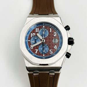 Horloge Heren Mechanische Horloges 42mm Zacht Rubberen Band Saffier Waterdicht Orologio Di Lusso Meerdere Kleur Horloge
