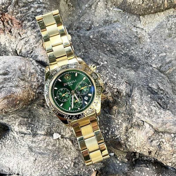 Reloj para hombre no mecánico de gama alta placa verde agua fantasma tritio gas oro belleza monstruo Yu Wenle electrónico