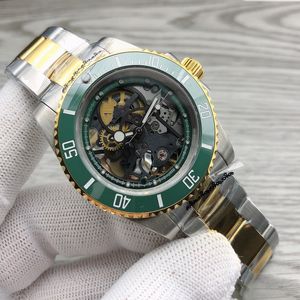 Watch Mens Watch Hollow Watch Automatic Mechanical Watchs Fashion Wristwatch Sapphire Souffle en acier inoxydable