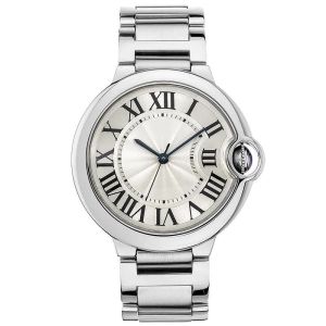 Montre homme montre femme montre diamant traitement taille 33mm36mm42mm aaa ballon bracelet en acier inoxydable mode classique étanche étiquette cadeau de la Saint-Valentin