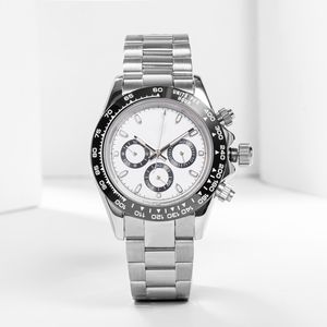 horloge herenhorloges VK chronograaf uurwerk horloge volledig roestvrij staal saffierglas 5ATM waterdicht superlichtgevend 41 mm horloges van hoge kwaliteit