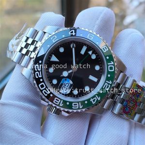 Horloge van Mannen 904L Staal Zwart Blauw Sprite Groene Keramische Bezel Horloges Schoon Fabriek Cal 3285 Automatisch Uurwerk Horloges Water345e