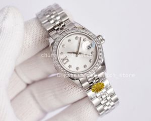 Watch of Women Watches Factory Movimiento automático Dive Mechanical 28 mm NUEVO Estilo V2 904L Correa Diamante Bisel Dama Dirección Mundial de pulseras Sapphire Luminoso Original Original