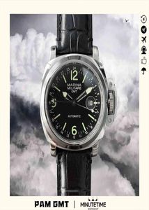 Bekijk Pam Man Style DG3804 Automatische beweging Men039S 44 mm roestvrijstalen kast Japanse C3 Groen Luminous Mineral Glass Magnif9889627