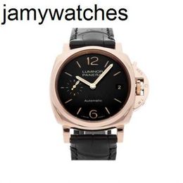 Regardez Paneraii Due Designer Mens 3 Days Automatic 38 mm Rose Gol Unisexe PAM 908 Luxury Fullless en acier inoxydable Wristproof