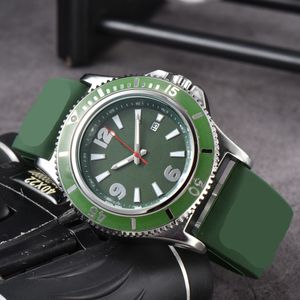 Horloge quartz herenhorloges 42 mm Sier waterdicht volledig roestvrijstalen polsband modeontwerper polshorloge Bre33
