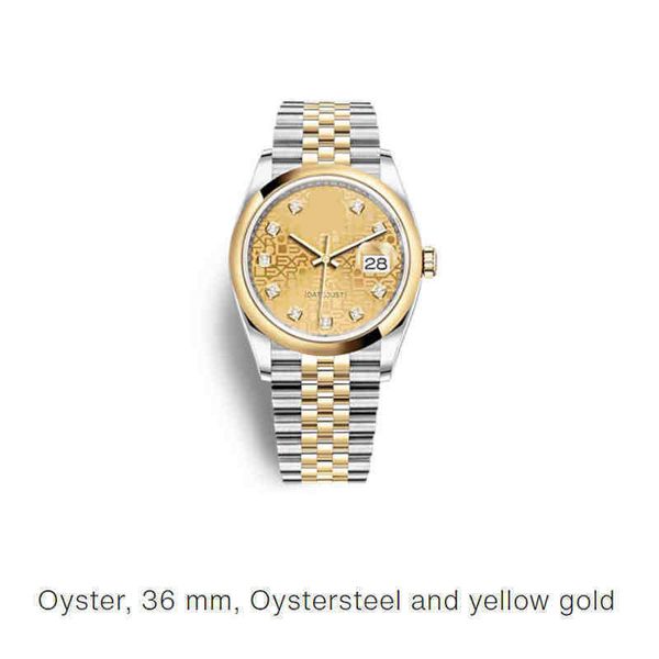 Montre r Olexs montres de luxe pour hommes pour Datejust dames 36mm automatique mécanique diamant classique affaires sport